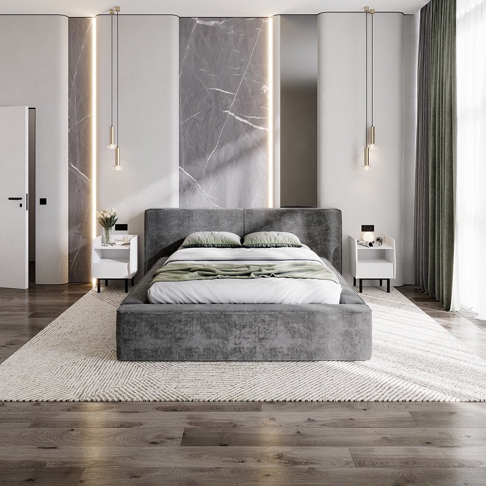 Кровать 1,6 м "Релакс" КР-20 Грифельный