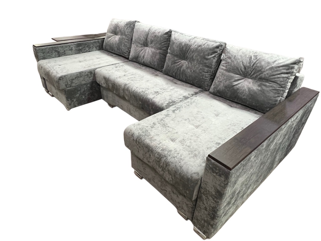 "Турин" Диван с 2-мя атаманками/подл.удлин. Токио/середина.1300