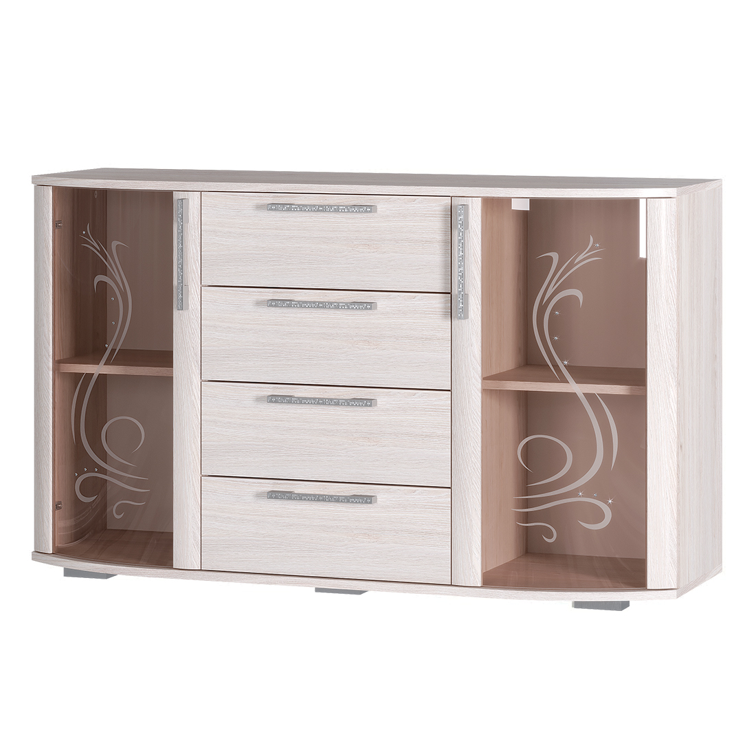 "Флорида" Комод  ясень белый