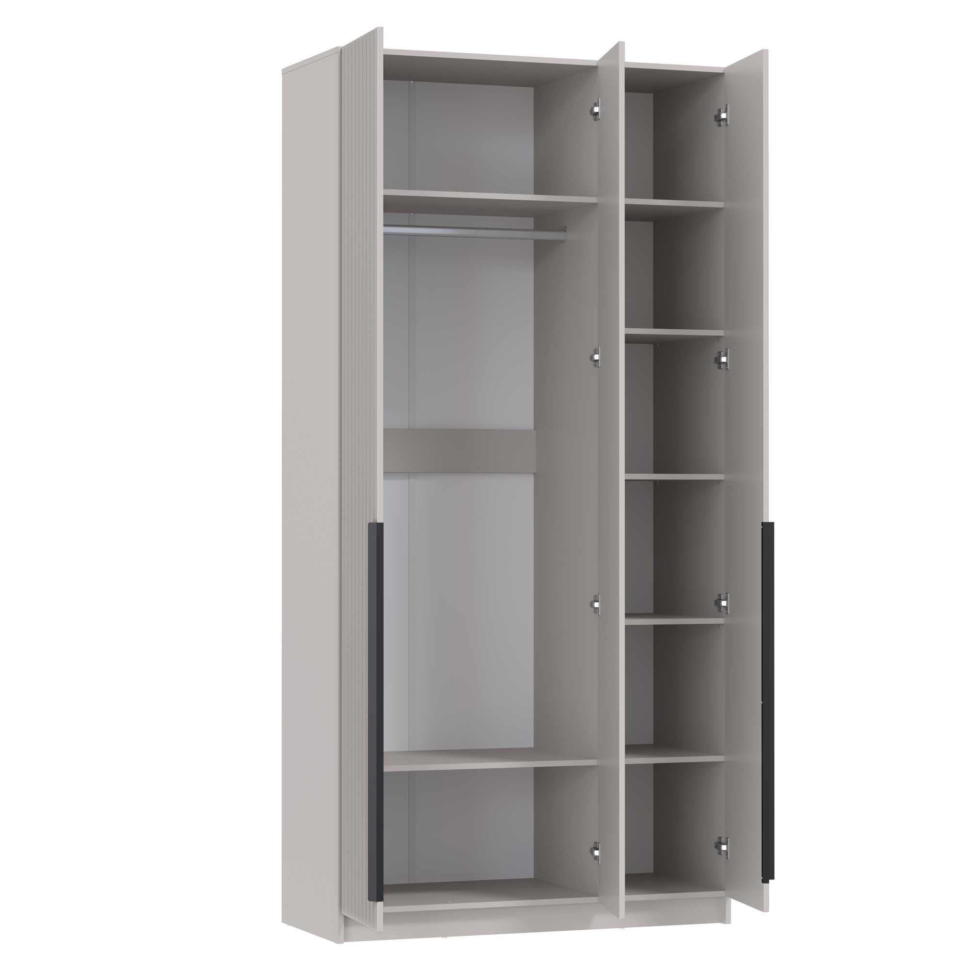 Шкаф для одежды 67.08 "Брандо" (3-х дв.) (МДФ ПВХ кашемир) (h2500)