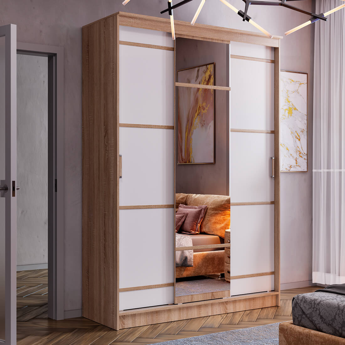 "Сакура" Шкаф-купе 1,50 (Сонома)