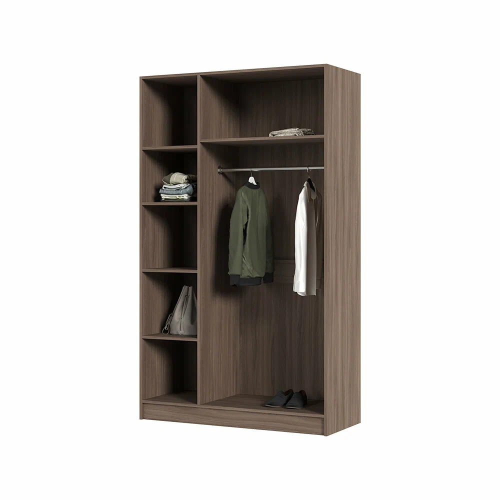 Спальня БАСЯ ШК 557 шкаф 3-х створчатый (1,2х2,02х0,506) фасад ШИМО СВЕТЛ/корпус ШИМО ТЕМН