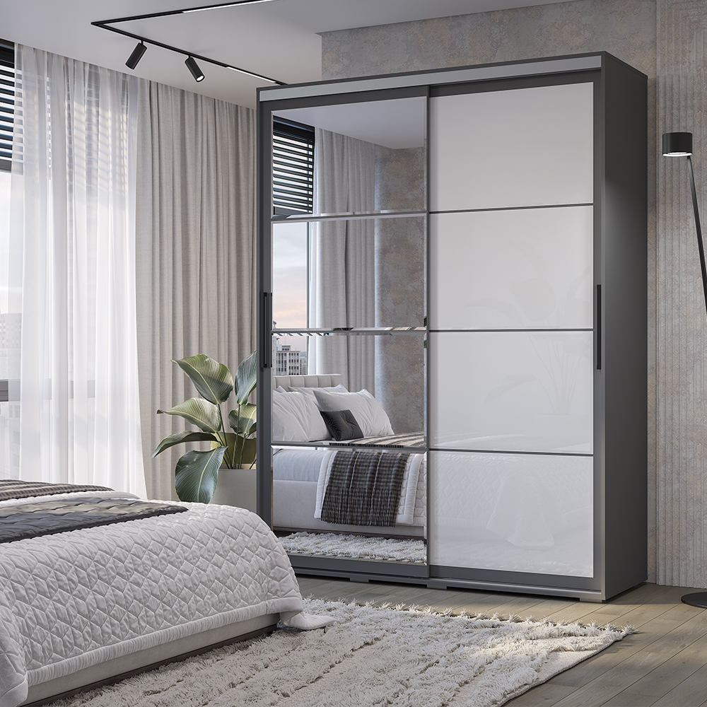 "Крафт-6" Шкаф-купе ШКК-06 ГРАФИТ