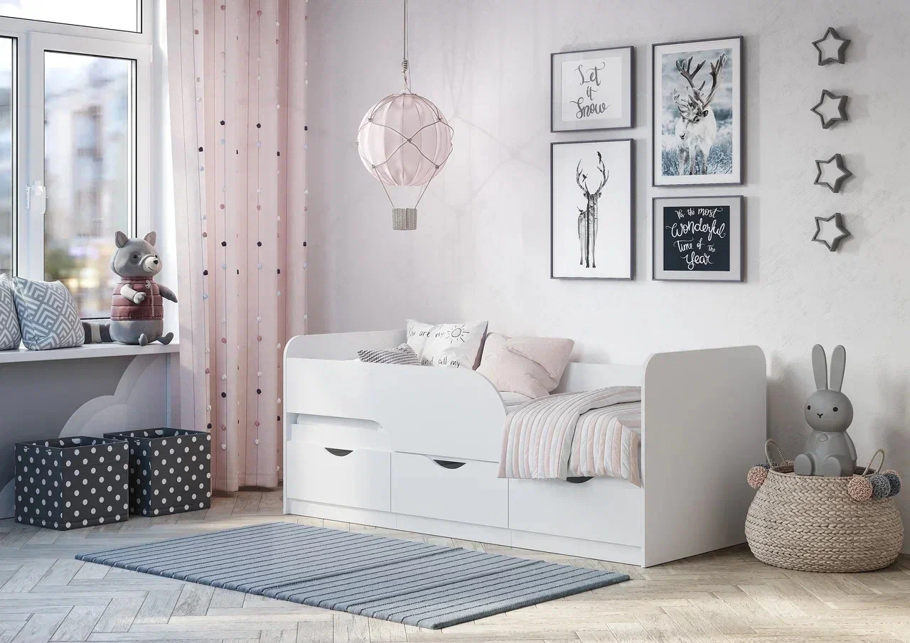 Кровать "Стандарт" КР-022  БЕЛЫЙ (СНЯТО)