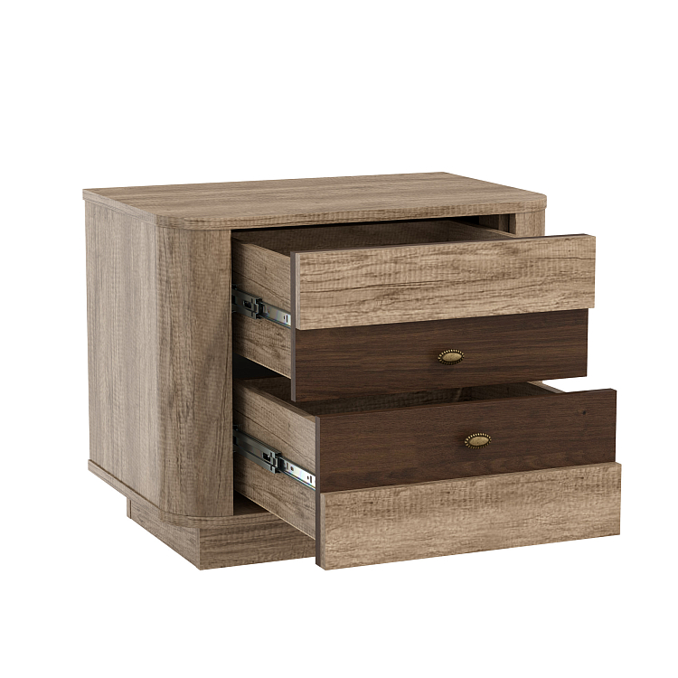 34.17 Тумба прикроватная  "Фантазия" (дуб каньон/дуб кальяри)