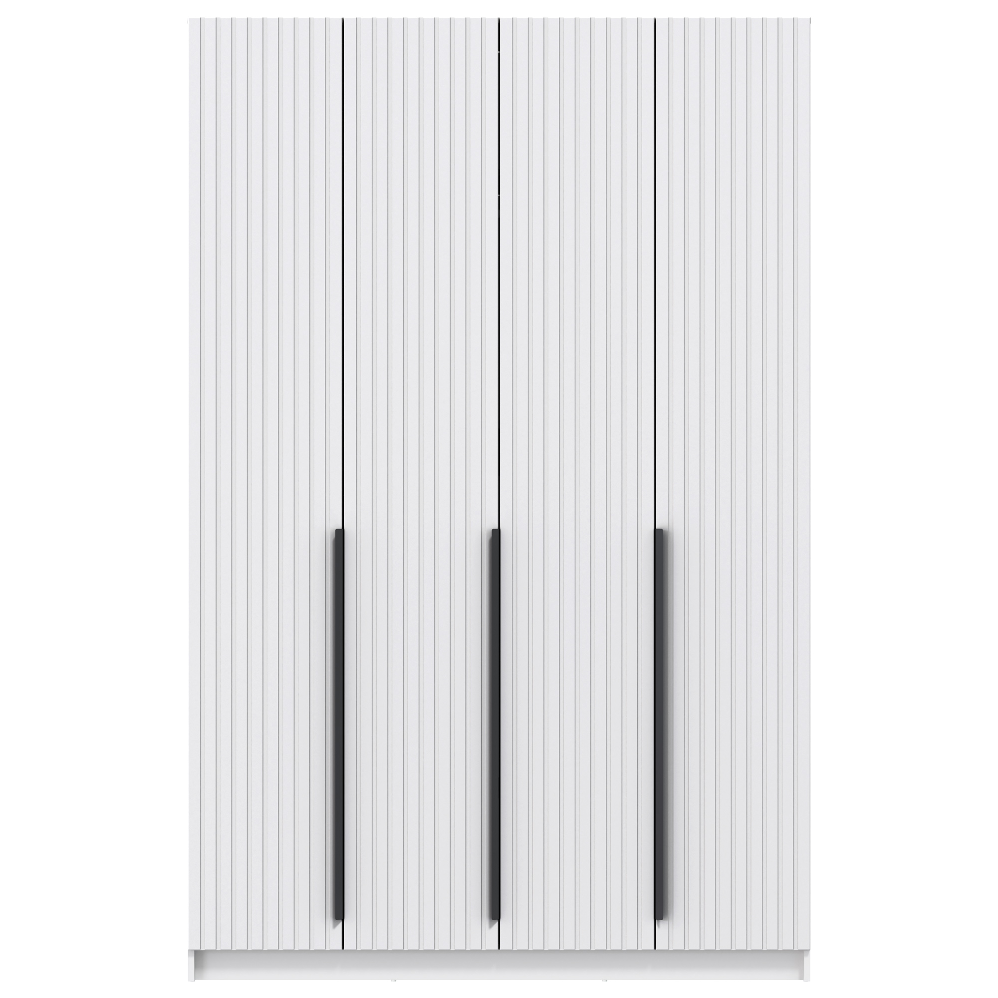 Шкаф для одежды 67.09 "Брандо" (4-х дв.) (МДФ ПВХ белый матовый) (h2500)