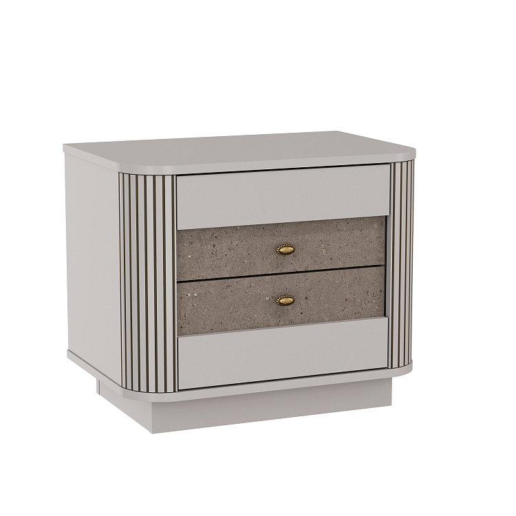 Тумба прикроватная 34.17 "Фантазия" (кашемир / дуо / кашемир патина)