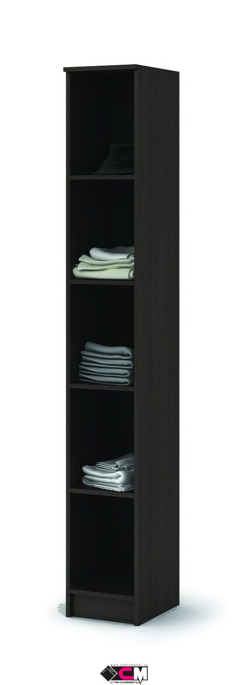 Прихожая МАШЕНЬКА ПН 201 пенал (0,3х2,02х0,376) фасад БЕЛФОРТ/корпус ВЕНГЕ СНЯТО