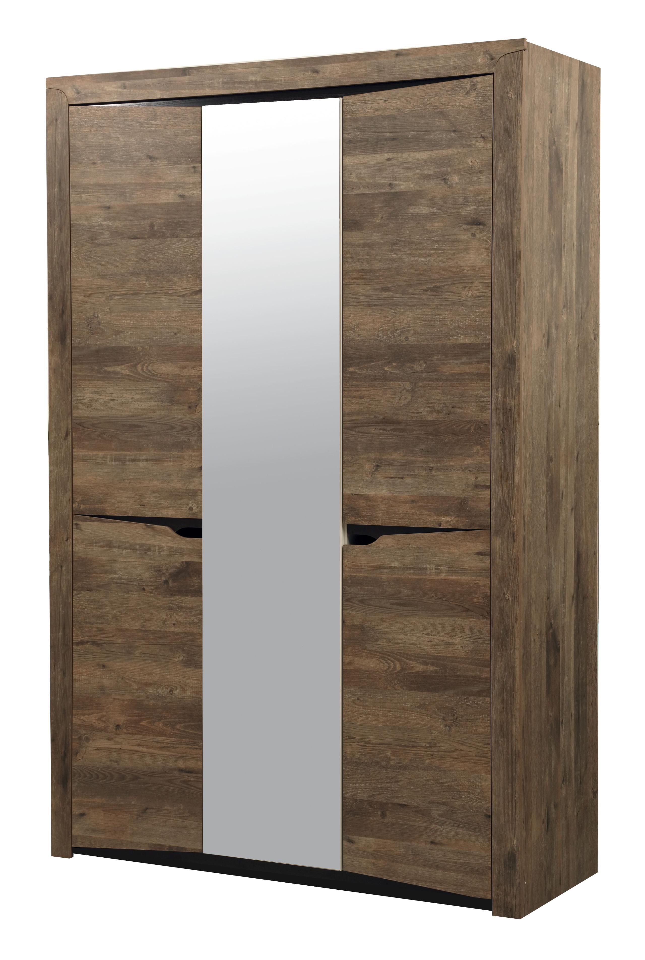 33,02 "Лючия" Шкаф для одежды 3-х дв. (кейптаун/венге/белый)