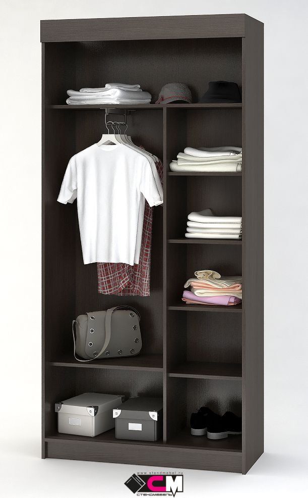 Шкаф купе ЕВРО (1,0х2,1х0,416) АНКОР/АНКОР