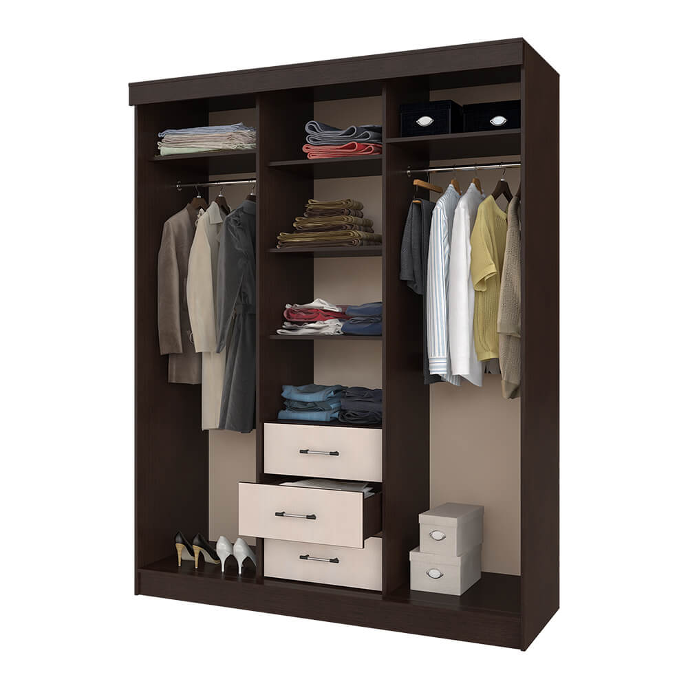 Шкаф-купе "Маэстро" (Венге/лоредо) (ШхВхГ) — 1700х2200х610