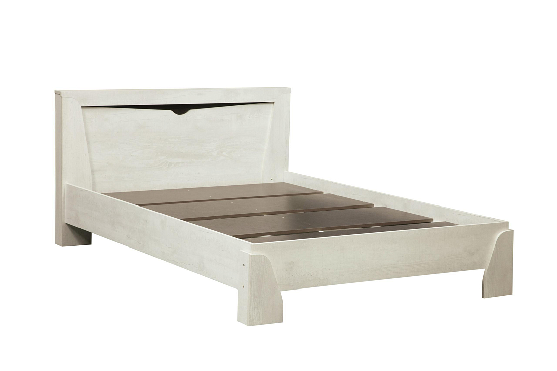 33,07 "Лючия" Кровать с настилом 900 (бетон пайн/венге)