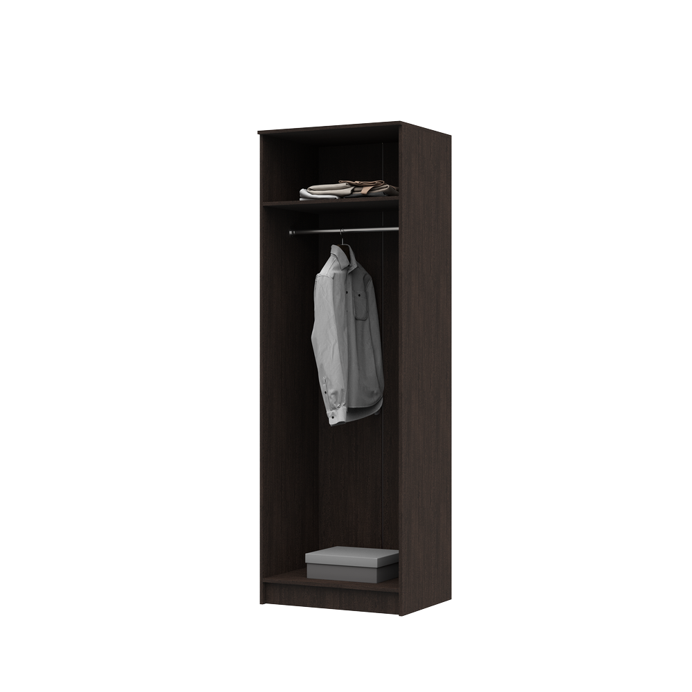 Гостиная ОЛЬБИЯ шкаф (0,7х2,1х0,542) фасад БЕЛФОРТ/корпус ВЕНГЕ