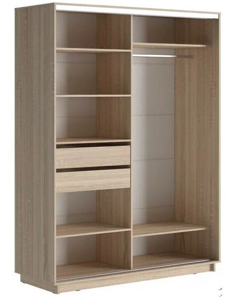 Шкаф-купе СТОУН Декор 1600