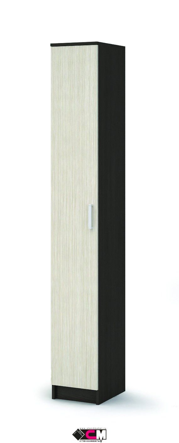 Прихожая МАШЕНЬКА ПН 201 пенал (0,3х2,02х0,376) фасад БЕЛФОРТ/корпус ВЕНГЕ СНЯТО