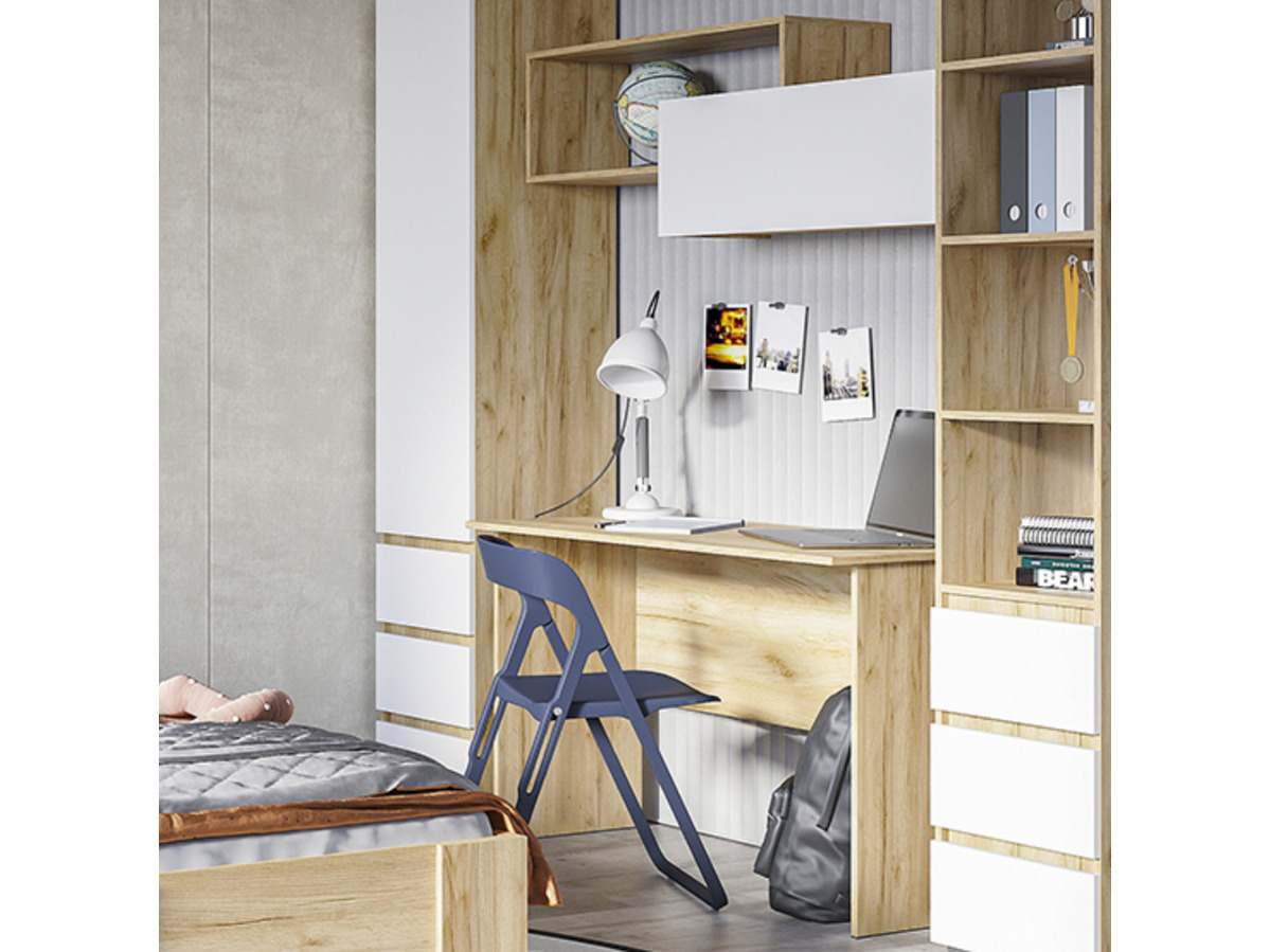 ХЕЛЕН ПС 01 Письменный стол (1.200х0.770х0.600)ФАСАД ДУБ КРАФТ ЗОЛОТО/КОРПУС ДУБ КРАФТ ЗОЛОТО СНЯТО