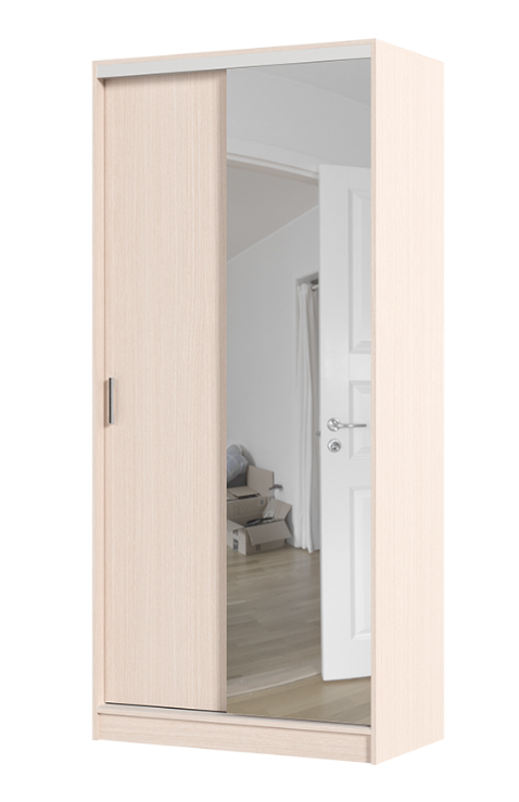 Шкаф купе АЛЬЯНС 1,0 м (1,0х2,2х0,61) БЕЛФОРТ/БЕЛФОРТ