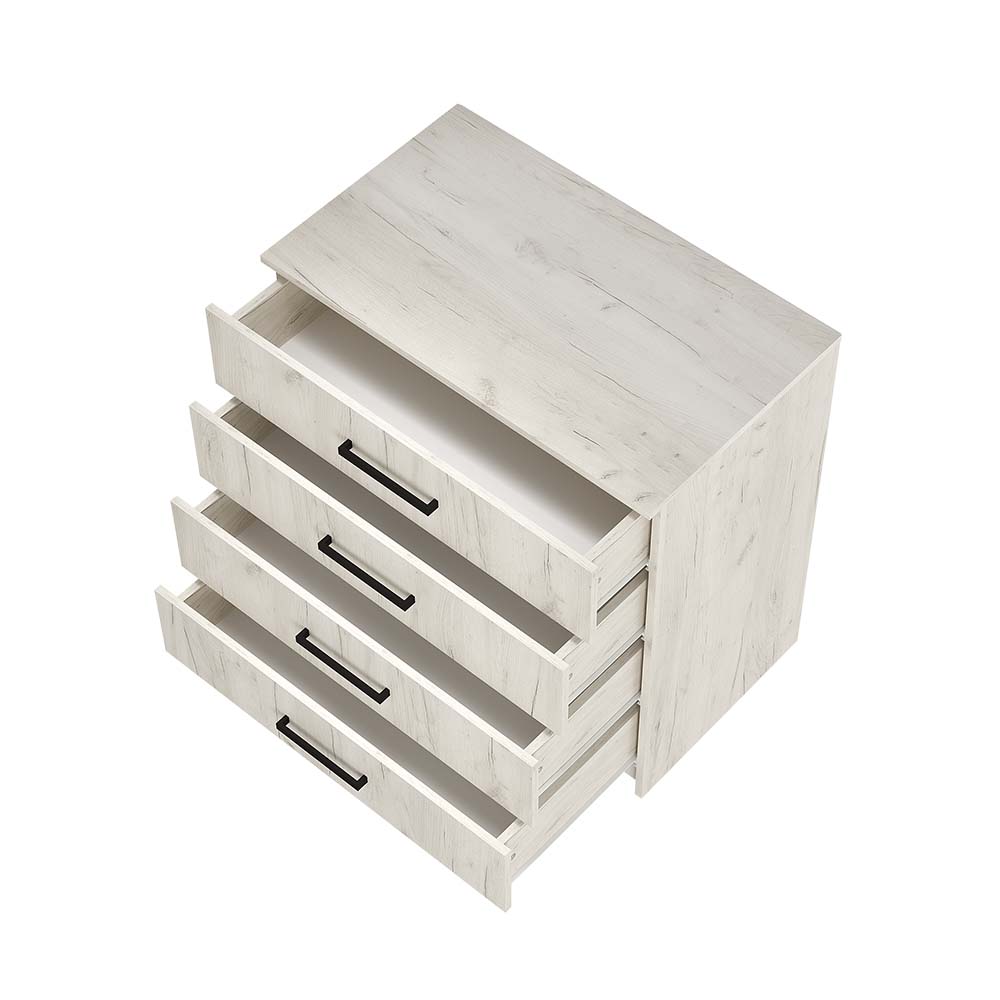 "Фиеста" комод 850 дуб крафт белый						