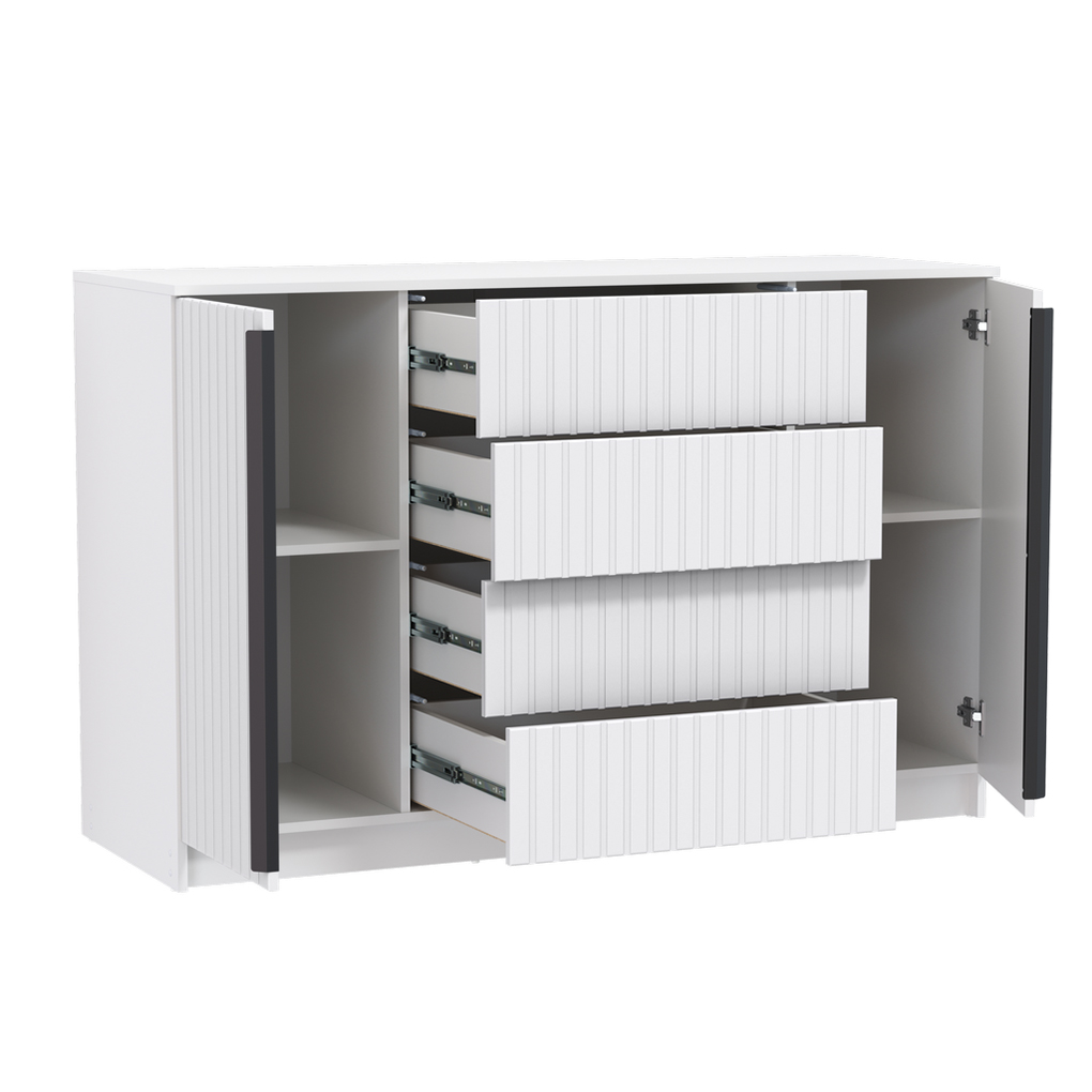 Комод 67.11 "Брандо" (МДФ ПВХ белый матовый)