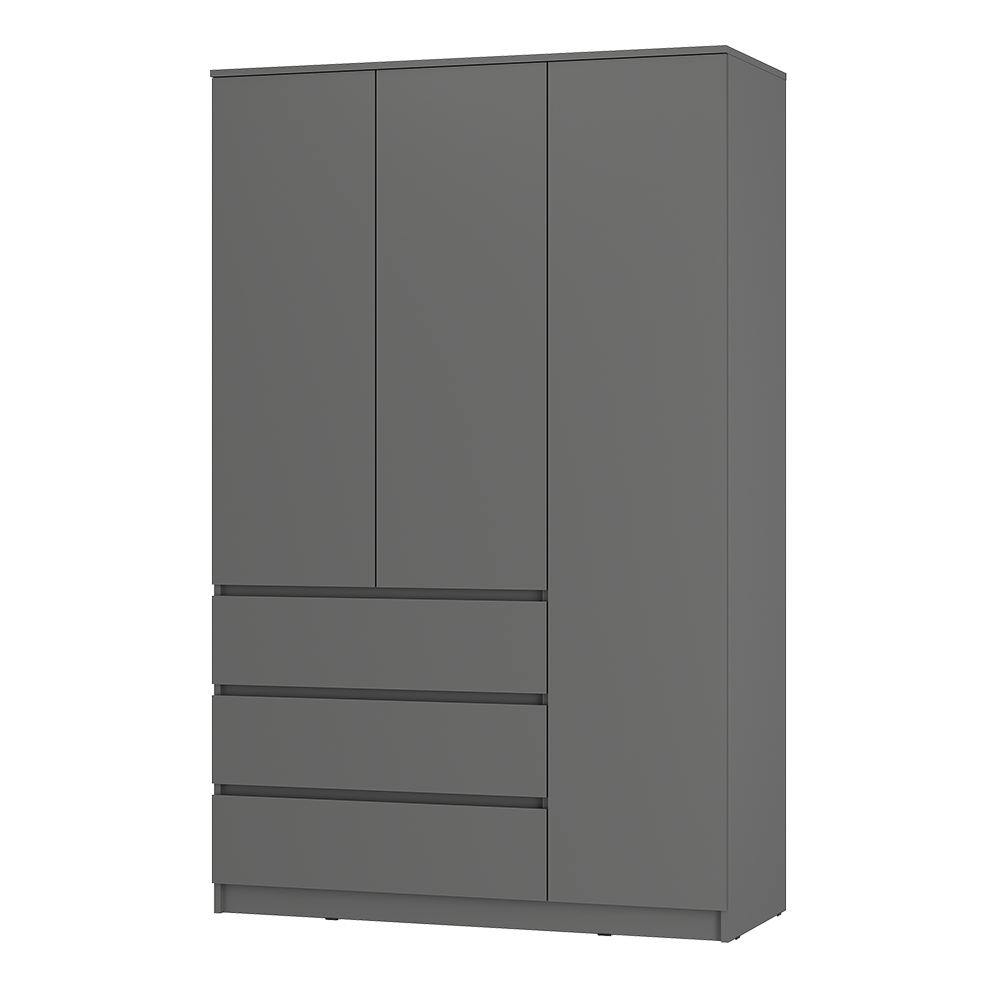 "Симпл" Шкаф 3-х створчатый ШК-08  Графит