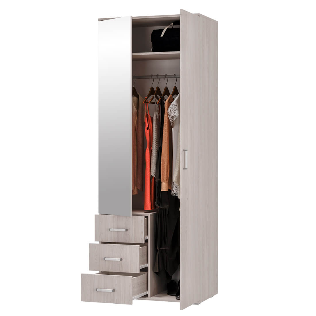 "Белла" Шкаф 2-х ств. Ясень белый