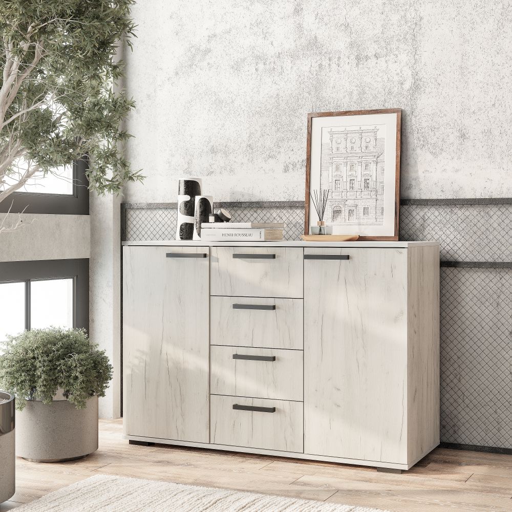 "Стандарт №2" Комод (Дуб крафт белый) 