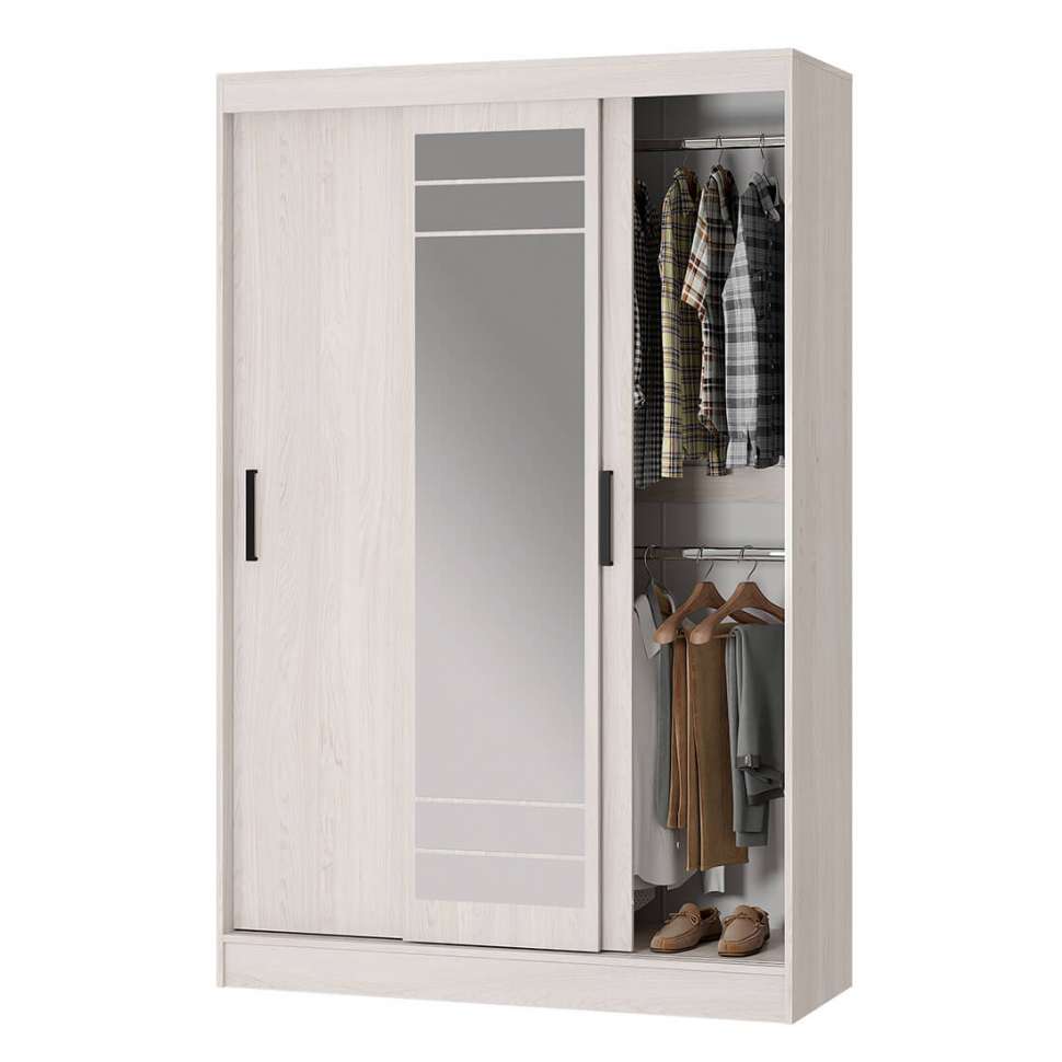 "Тео" Шкаф-купе Ясень белый