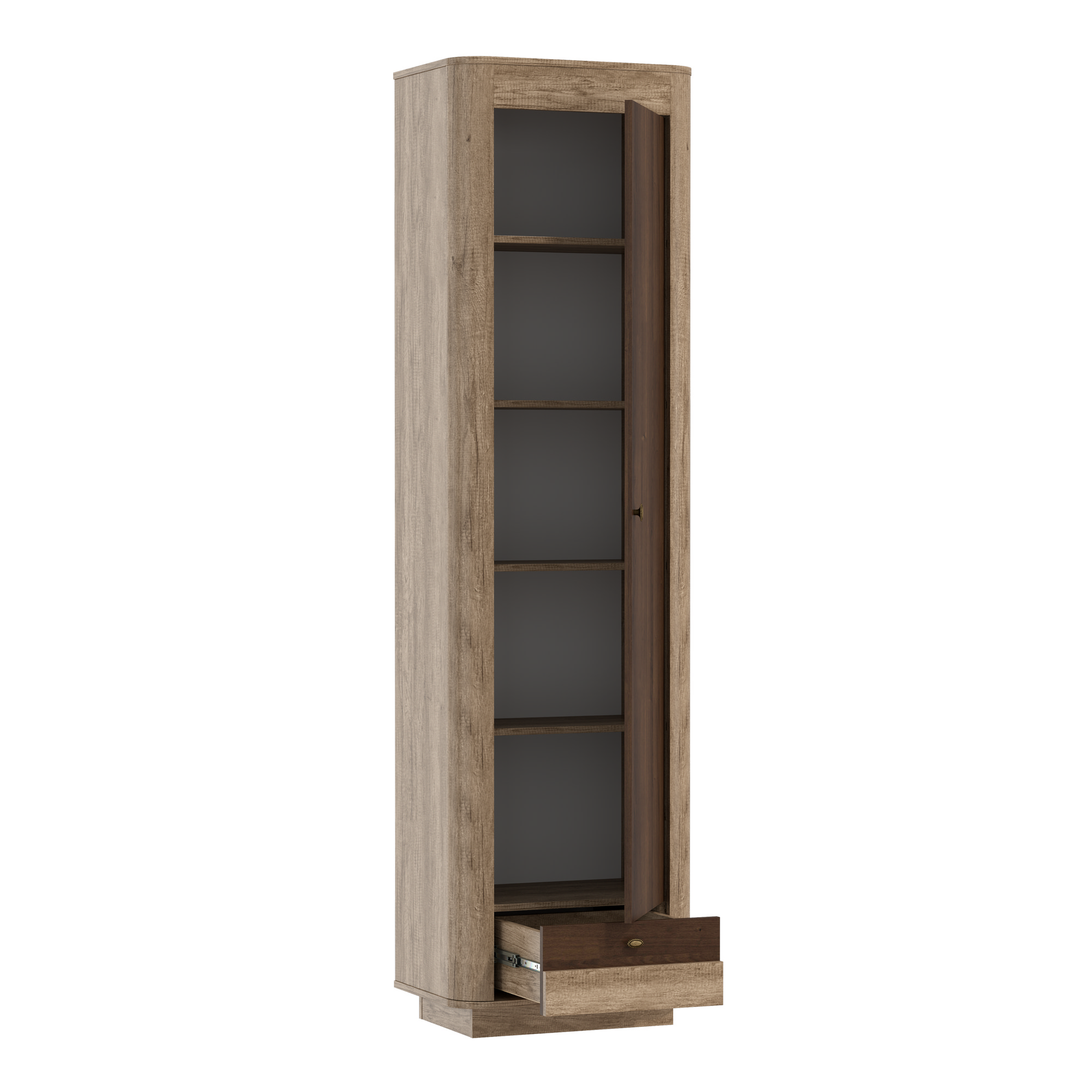 34.30 Шкаф для белья "Фантазия" (дуб каньон/дуб кальяри ) 