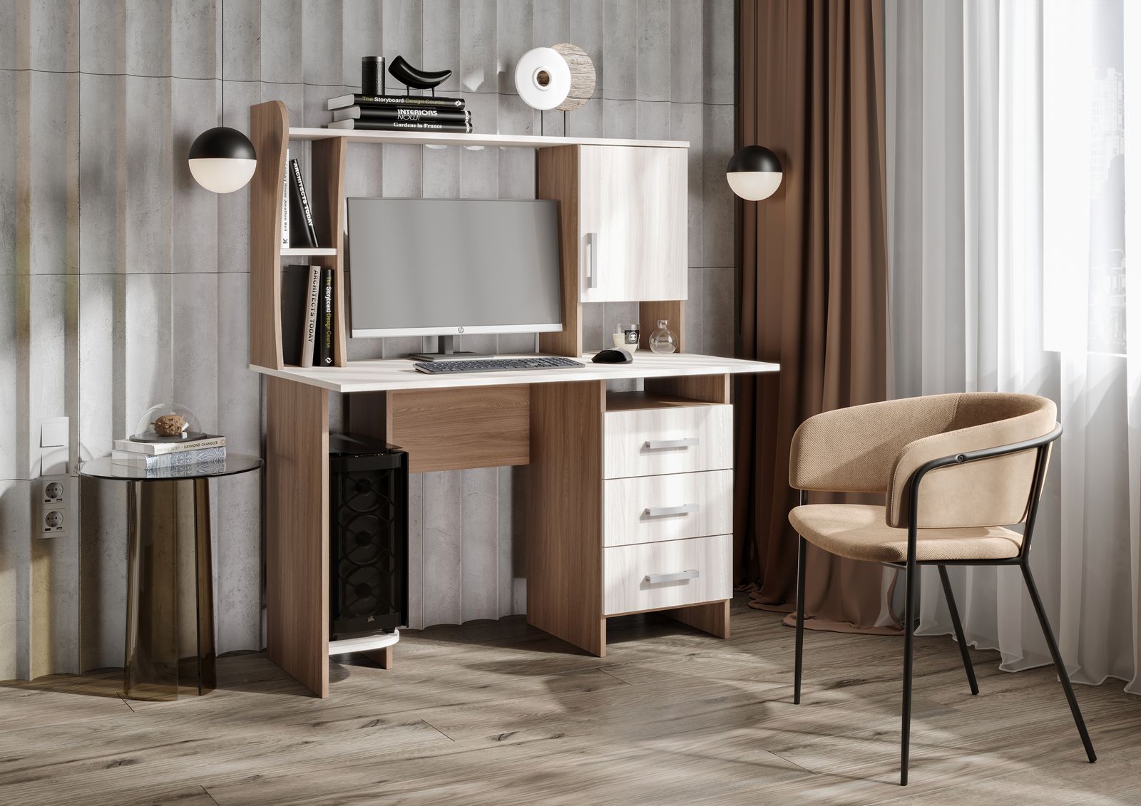 СТОЛ №5 (1,2х1,42х0,67) ШИМО СВЕТЛ/ШИМО ТЕМН