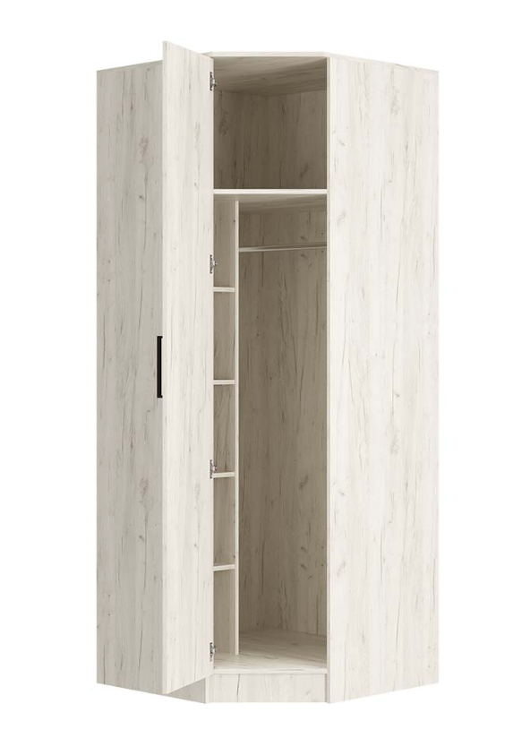 "Фиеста" Шкаф угловой крафт белый						