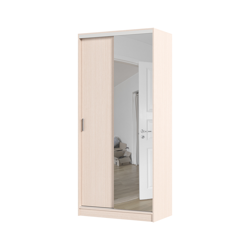 Шкаф купе АЛЬЯНС 1,0 м (1,0х2,2х0,61) БЕЛФОРТ/БЕЛФОРТ