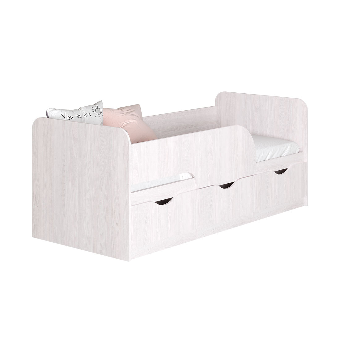 Кровать "Стандарт" КР-022  ЯСЕНЬ БЕЛЫЙ