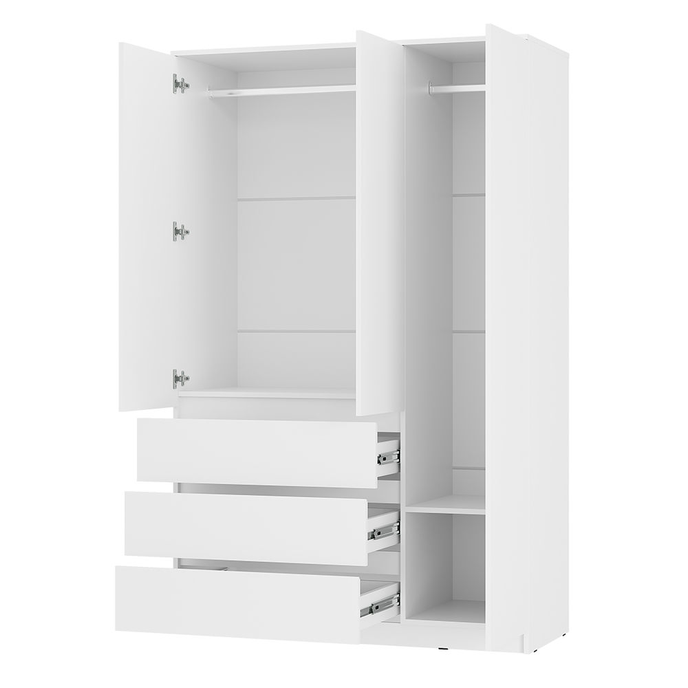 "Симпл" Шкаф 3-х створчатый ШК-08 Белый