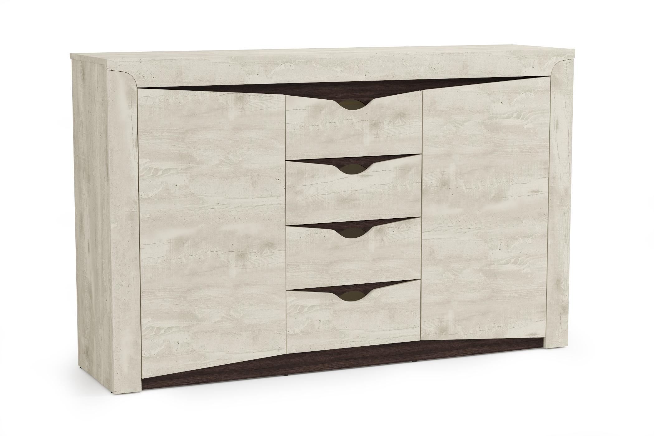 33,19 "Лючия" Тумба (бетон пайн белый/венге/белый)