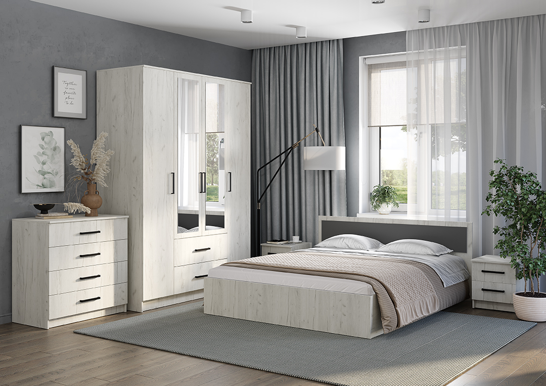 "Фиеста" Шкаф угловой крафт белый						