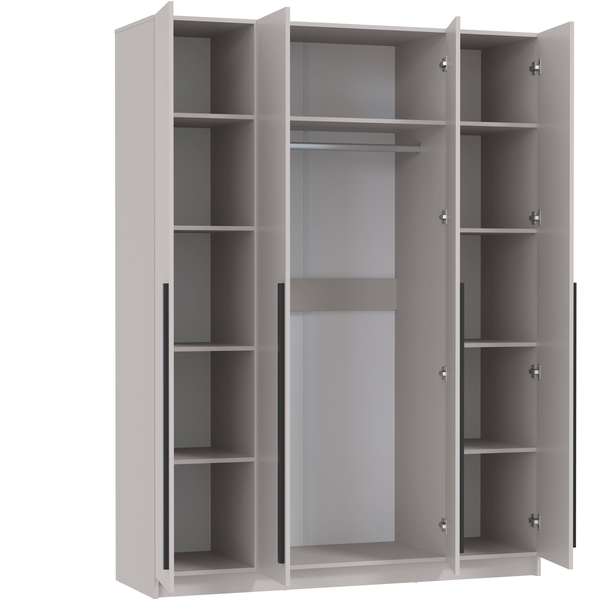 Шкаф для одежды 67.16 "Брандо" (4-х дв.) (ЛДСП кашемир) (h2150)