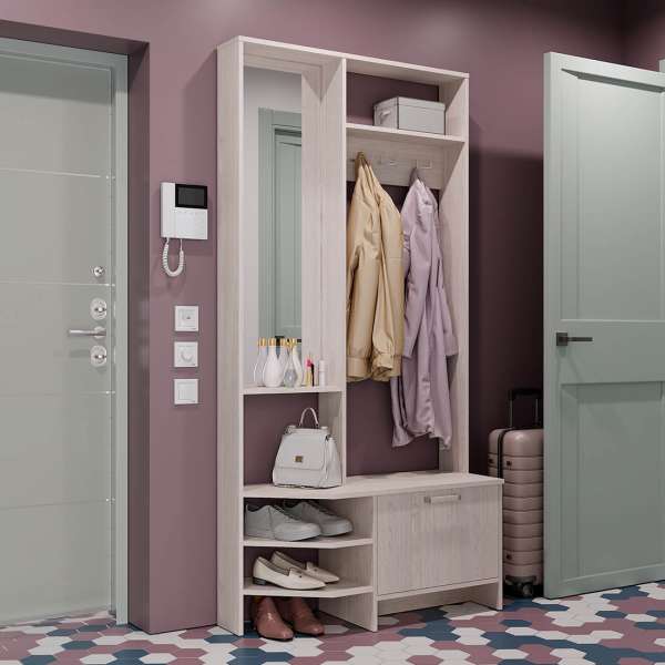 "Тео" Прихожая Ясень белый  