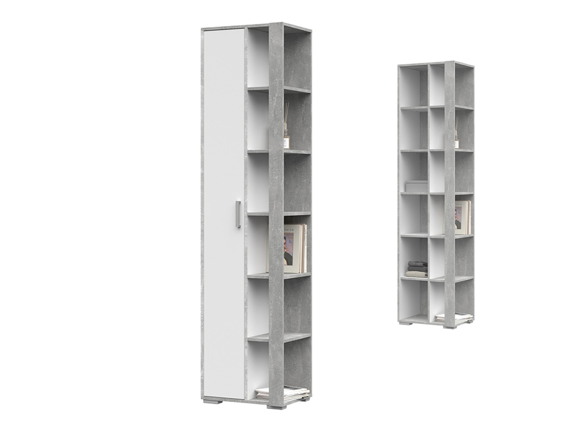 ДЕНВЕР ПН 03 Пенал закрытый (500х2020х350) Фасад БЕЛЫЙ/Корпус АТЕЛЬЕ СВЕТЛЫЙ