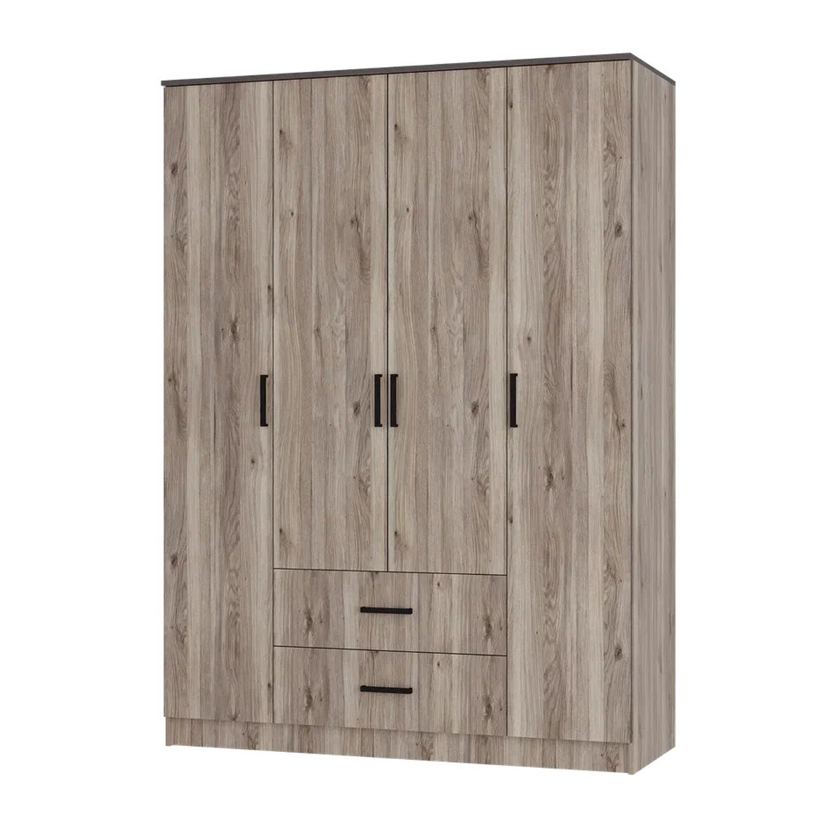 "Титан" шкаф 4-х створчатый Дуб смоки