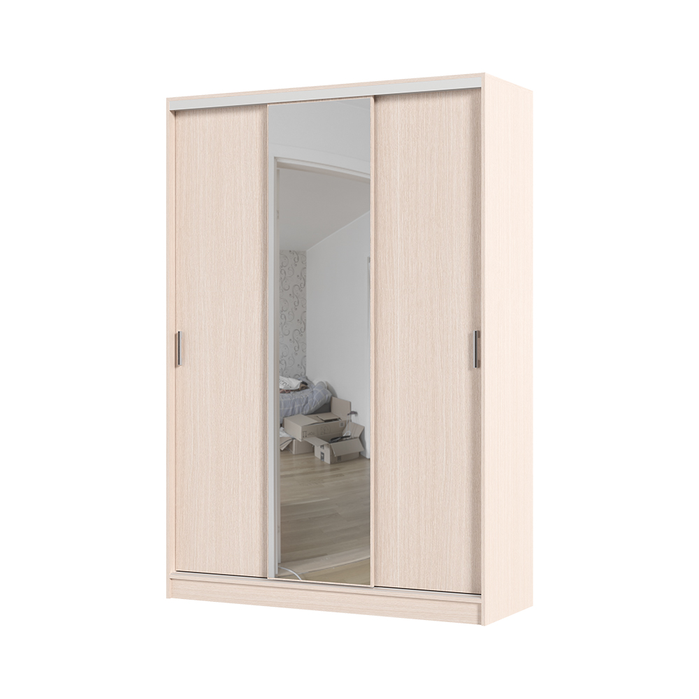 Шкаф купе АЛЬЯНС 1,5 м (1,5х2,2х0,61) БЕЛФОРТ/БЕЛФОРТ