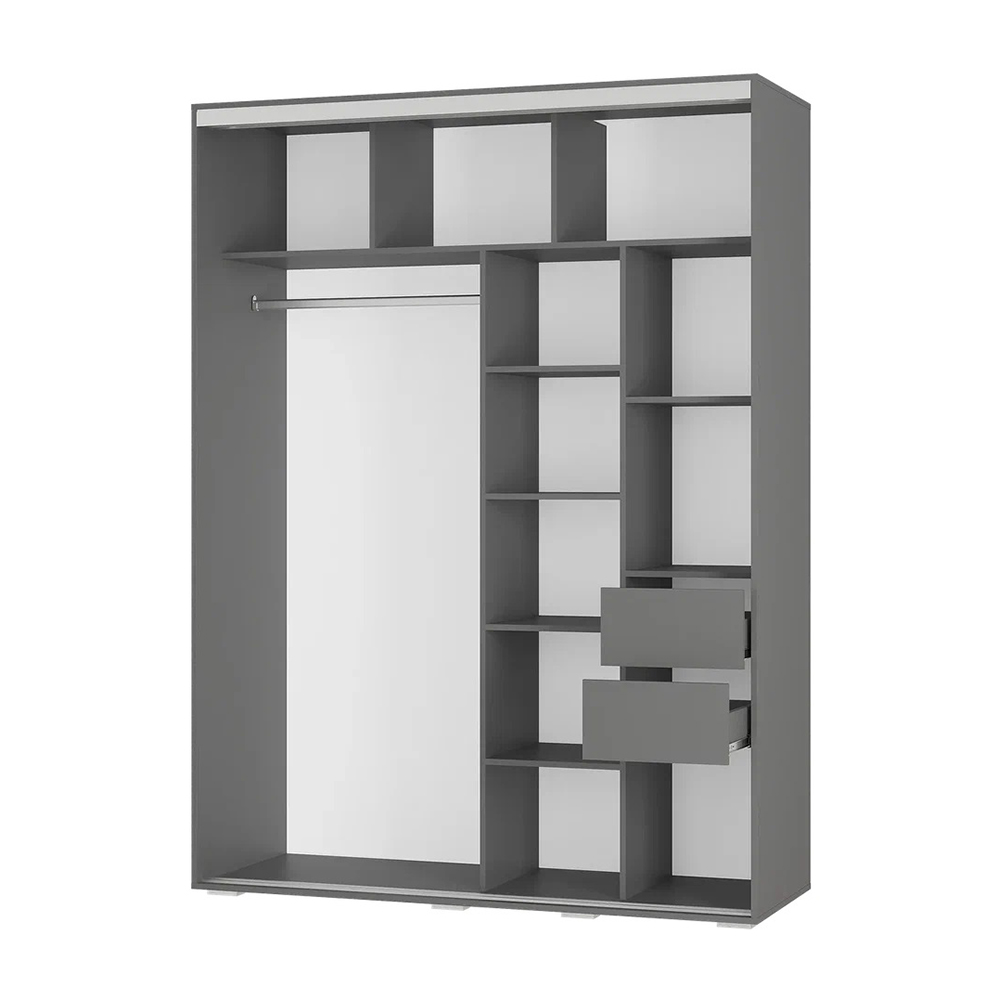 "Крафт-6" Шкаф-купе ШКК-06 ГРАФИТ