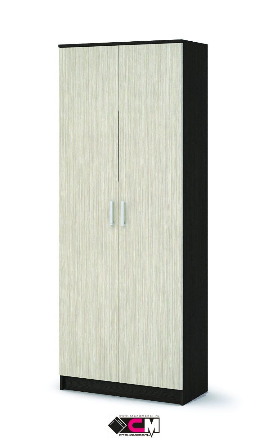 Прихожая МАШЕНЬКА ШК 204 шкаф с перегородкой (0,8х2,02х0,376) фасад БЕЛФОРТ/корпус ВЕНГЕ