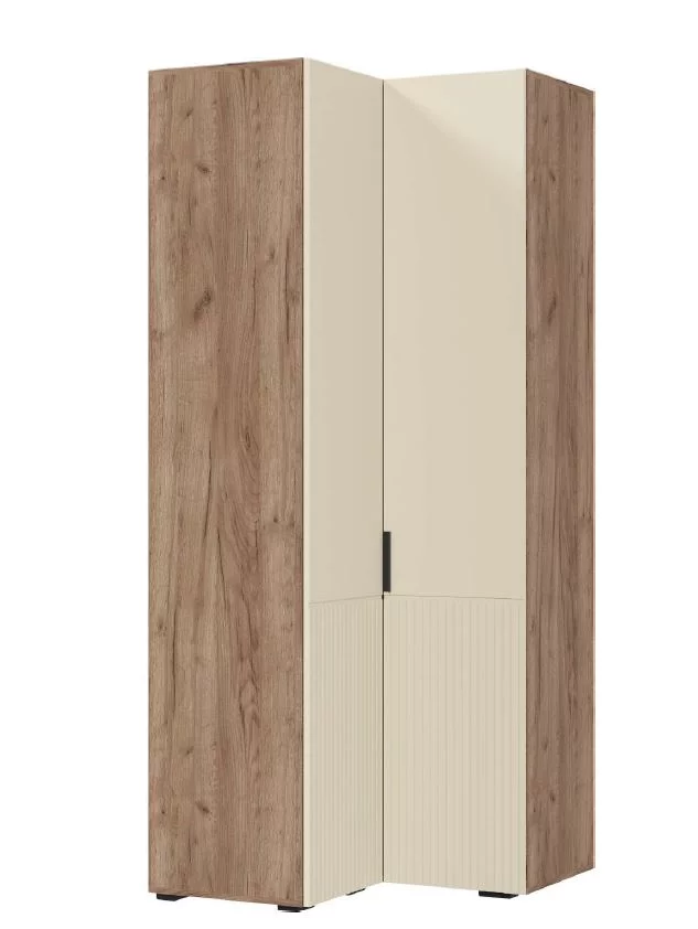 СОНАТА ШК 05 Шкаф угловой (865х2100х865)Фасад МДФ МОНО КЕРАМИКА/Корпус ДУБ КРАФТ ТАБАЧНЫЙ