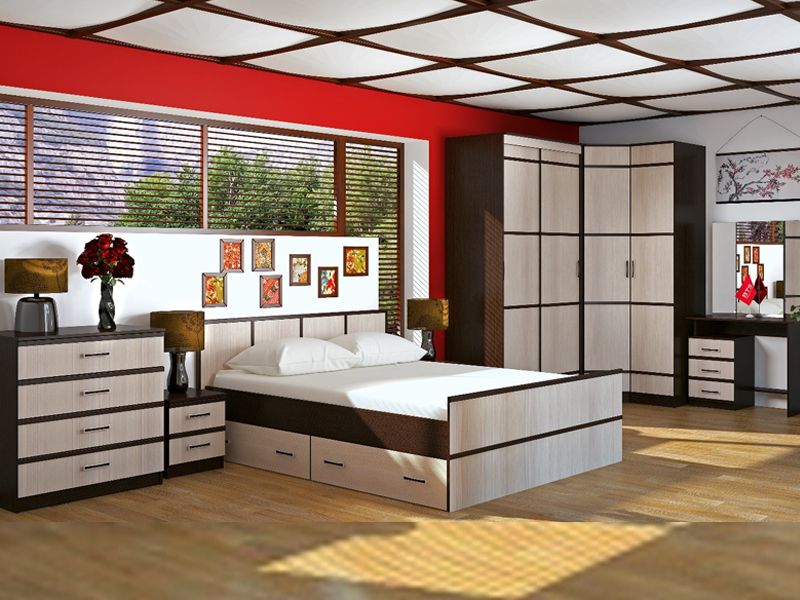 "Сакура" LIGHT Кровать 1,40 (Венге лоредо)