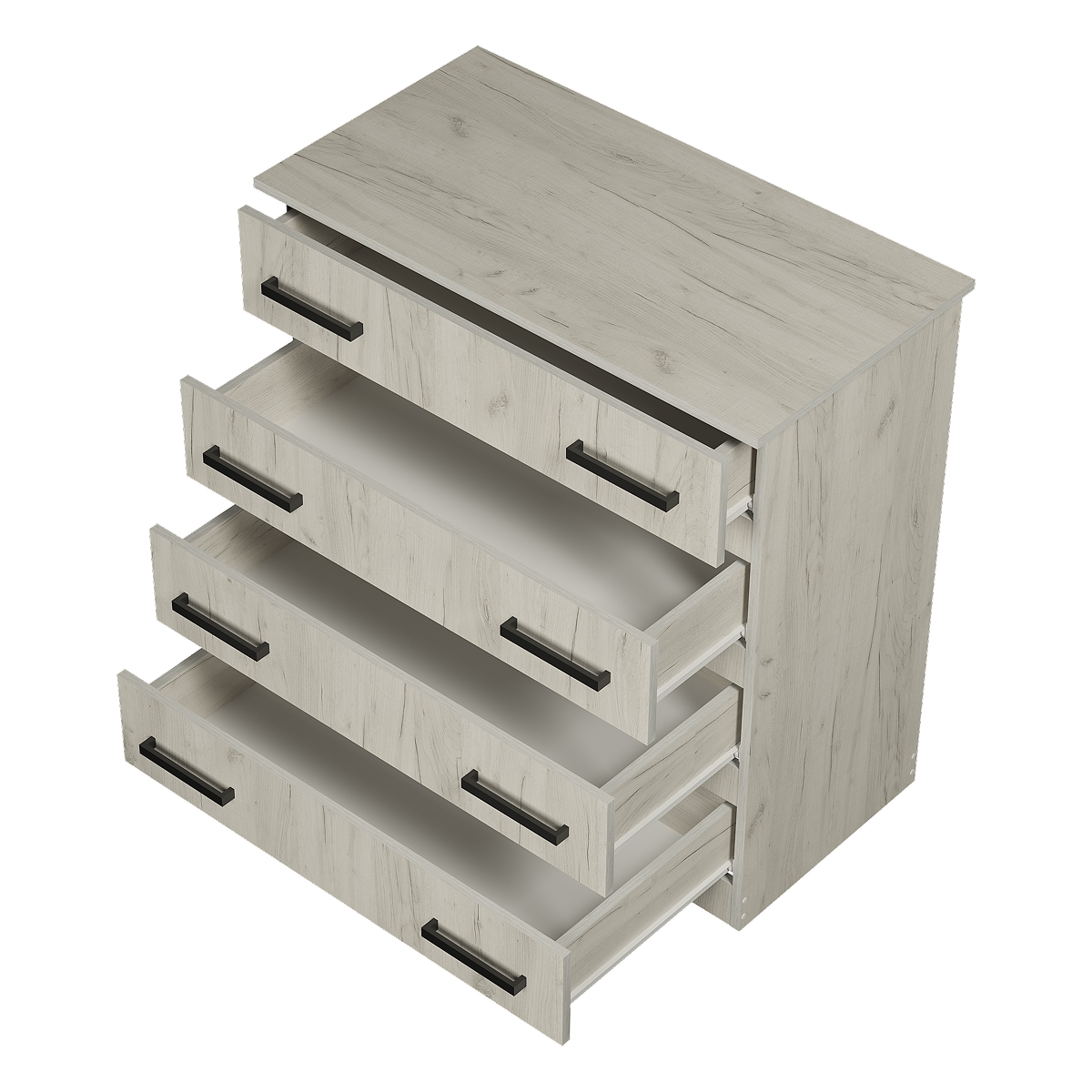 "Стандарт №6" Комод (Дуб крафт белый) 