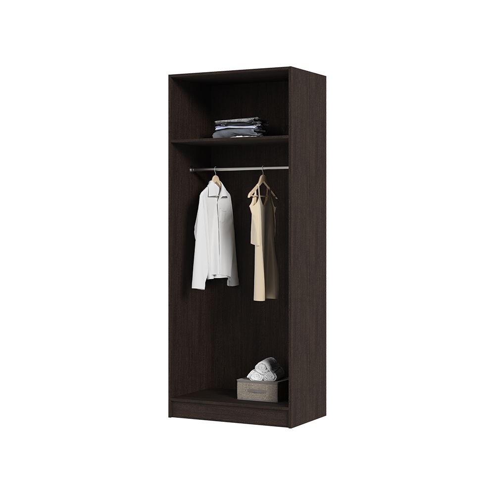 Спальня БАСЯ ШК 554 шкаф скалка (0,8х2,02х0,506) фасад БЕЛФОРТ/корпус ВЕНГЕ