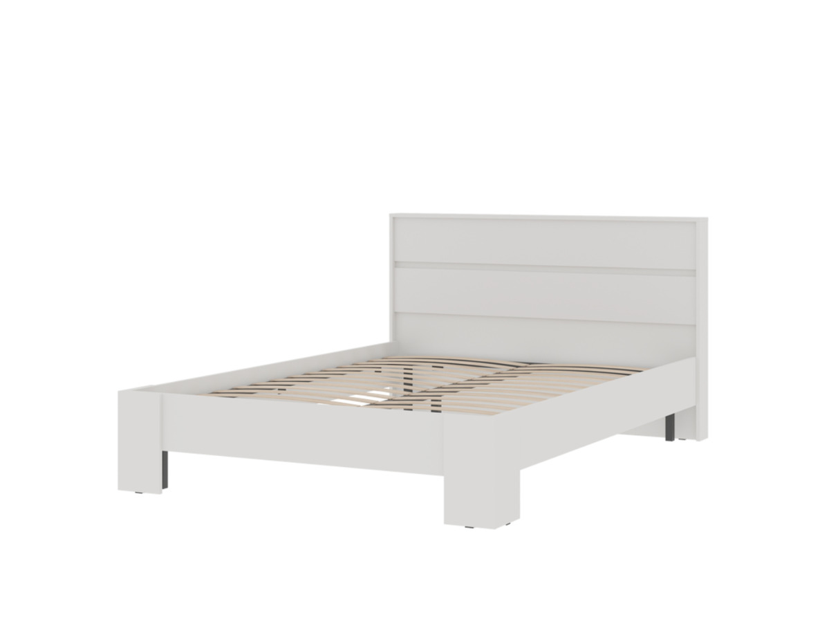 ХЕЛЕН КР 02 Кровать 1.4х2.0 (1,470х0,928х2,114)ФАСАД БЕЛЫЙ/КОРПУС БЕЛЫЙ