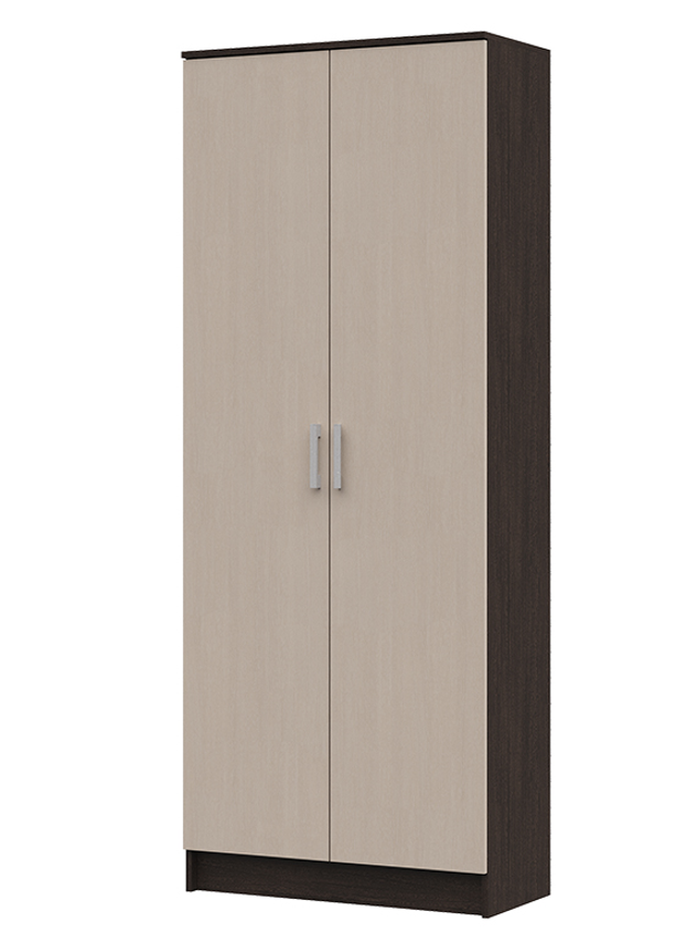 Прихожая МАШЕНЬКА ШК 204 шкаф с перегородкой (0,8х2,02х0,376) фасад БЕЛФОРТ/корпус ВЕНГЕ