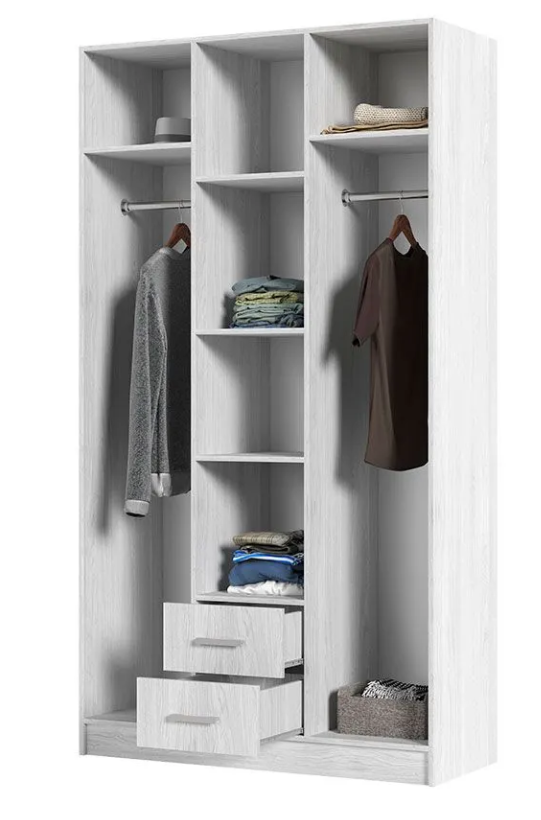 Шкаф 3х ств ТРИО  (1,2х2,2х0,5) ФАСАД АНКОР/ КОРПУС АНКОР