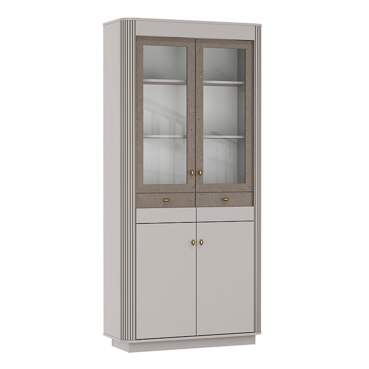 Шкаф комбинированный 34.05 "Фантазия" (кашемир / дуо / Kroning кашемир патина)